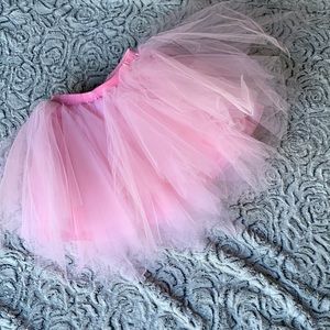 NWOT Pink Tutu with silk pink slip